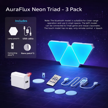 AuraFlux Neon Triad